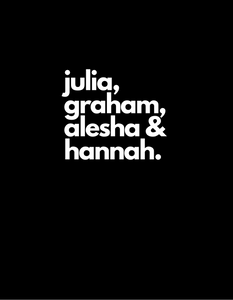 EUROVISION JULIA GRAHAM ALESHA HANNAH